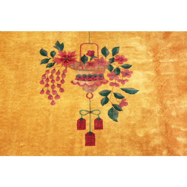 Art Deco Nazmiyal Collection Antique Chinese Art Deco Rug For Sale - Image 3 of 7