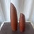 1970s A Pair of Modernist MCM Solid Teak Bud Vases, Circa 1970 For Sale - Image 5 of 7