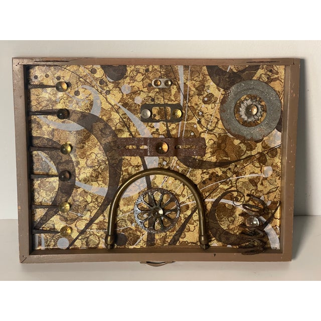 Vintage Outsider Brutalist Art Digned - Signed verso and dated 2010 For Sale In Miami - Image 6 of 9