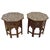 Indian Hoshiarpur Octagonal Rosewood Inlaid Tables, Set of 2 For Sale - Image 4 of 5