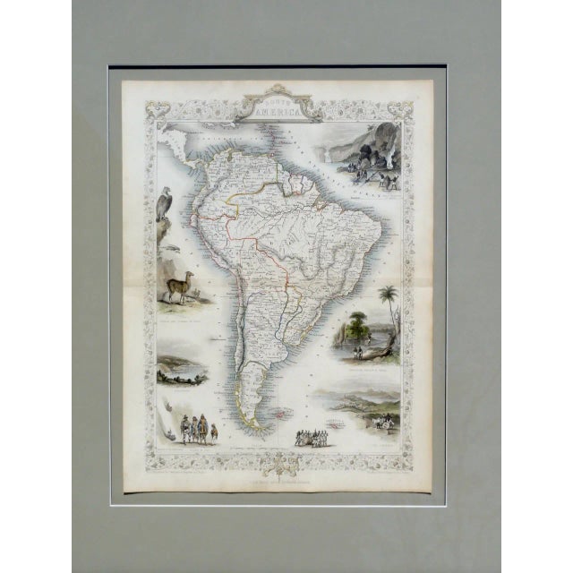 Traditional South America Map - Tallis 1851 For Sale - Image 3 of 8