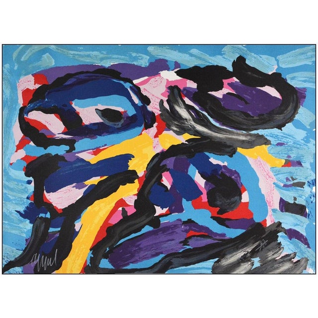 Abstract Mid 20th Century Three Faces Like Clouds, Karel For Sale - Image 3 of 6