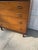 Wood Mid Century Modern Walnut Highboy Dresser With Sculptural Brass Ring Pulls For Sale - Image 7 of 12