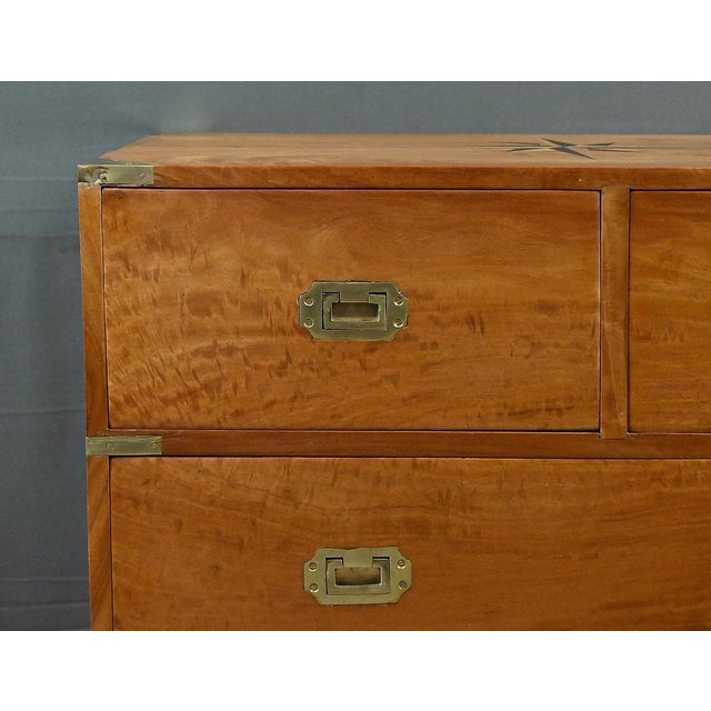 20th Century Mahogany Marine Chest of Drawers, India For Sale - Image 9 of 18