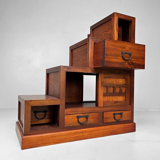 1970s Vintage Japanese Kaidan Dansu Step Chest, 1970s-1980s For Sale - Image 5 of 18