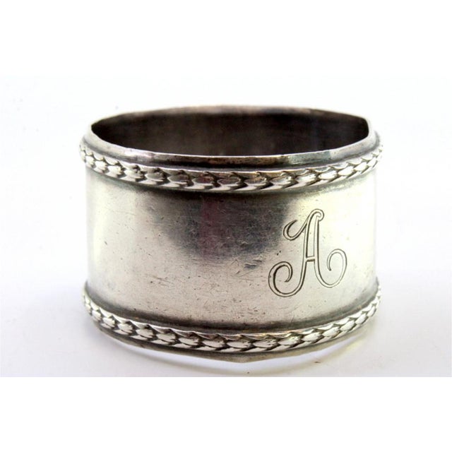Smooth Silver Napkin Ring For Sale - Image 5 of 6