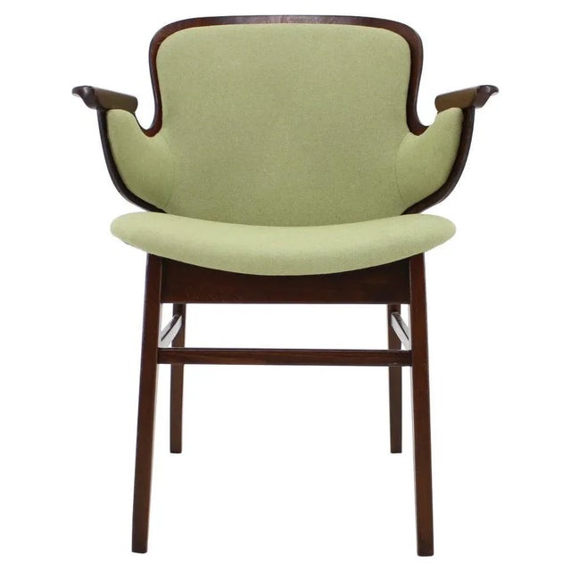 Beech Shell Chair by Hans Olsen for Bramin Mobler, Denmark, 1950s For Sale - Image 9 of 9