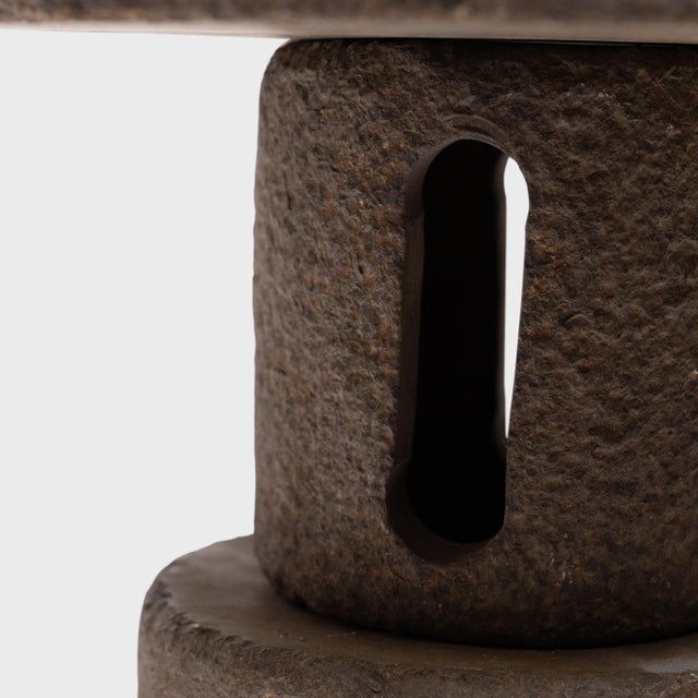 Petite Chinese Stone Table Lantern For Sale - Image 4 of 6