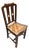 Early 20th Century English Hepplewhite Walnut Pierced Splats Harp Side Chair For Sale