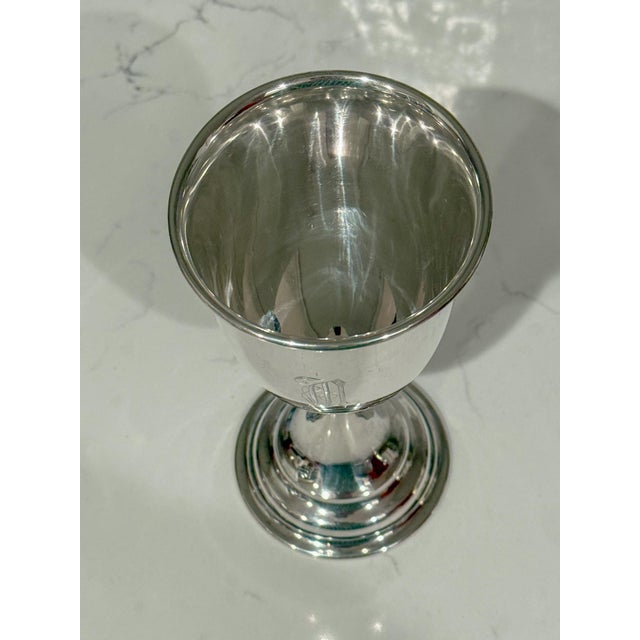 Antique Sterling Silver Goblet by Whiting Manufacturing Co #9323 For Sale - Image 4 of 10