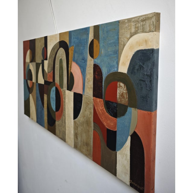 Contemporary Taversees, Contemporary Abstract Geometric, Framed by Sophie Dumont For Sale - Image 3 of 8