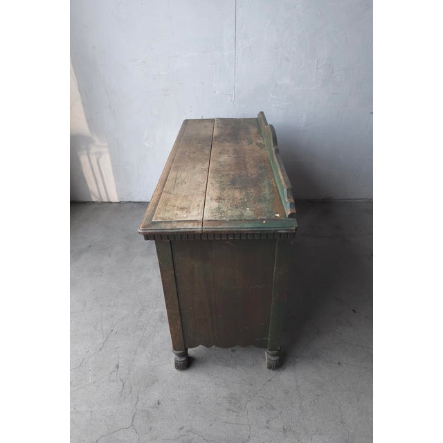 Brown Antique Rustic European Wabi Sabi Cabinet For Sale - Image 8 of 9