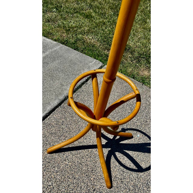 Mid 20th Century Bamboo Hat/Coat Rack Hall Tree Umbrella Holder For Sale - Image 9 of 12