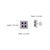 Art Deco Blue Sapphire & Diamond Square Halo Wedding Stud Earrings - 2 Pieces For Sale - Image 10 of 13