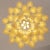 Metal Italian Petal Suspension Lamp in Murano Glass Amber and White Color, 1990s For Sale - Image 7 of 12