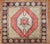 Mid 20th Century Vintage Zabihi Collection Turkish Small Square Rug For Sale - Image 5 of 6