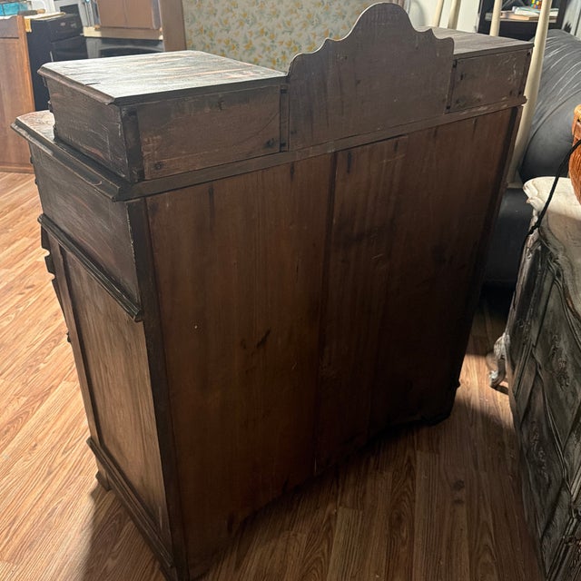 Authentic 19th-Century Renaissance Revival "Glove Box" Chest – Hand-Carved Details For Sale - Image 12 of 12