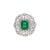 Natural zambian Emerald Ring with Diamond in 18k Gold For Sale - Image 11 of 18