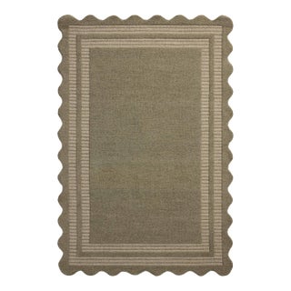Chris Loves Julia x Loloi Scottie Olive / Pebble 18" x 18" Sample Rug For Sale