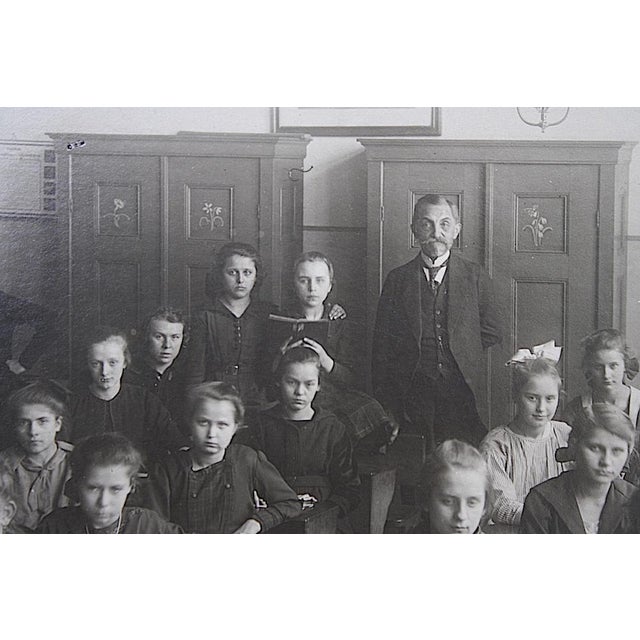 1900 - 1909 Early 20th Century Antique School Girls in Berlin Germany Photograph For Sale - Image 5 of 7