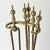 Vintage Brass Fireplace Tool Set 4 Tools and Stand For Sale - Image 14 of 14