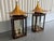 Vintage Large Gold Leaf Pagoda Lantern Wall Lights- A Pair For Sale In New York - Image 6 of 12