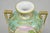 Early 20th Century Antique Nippon Hand Painted Porcelain Windmill Scene Green Small Bolted Vase For Sale - Image 5 of 13