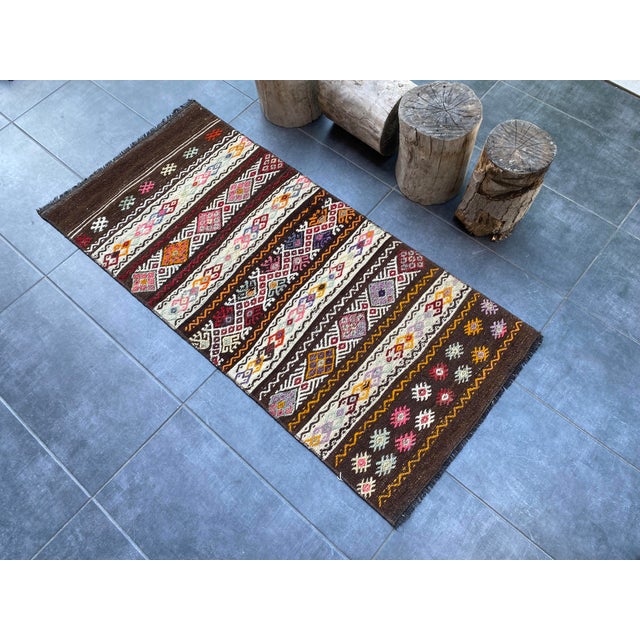 Antique Floral Oushak Carpet For Sale - Image 4 of 10