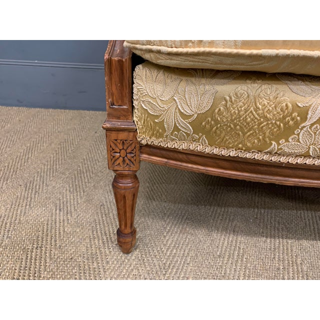 1920s French Upholstered Walnut Salon Suite, 1920, Set of 3 For Sale - Image 5 of 18