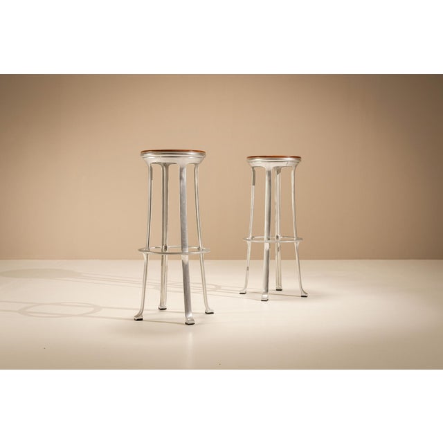 Tema Bar Stools by Joan Casas I Ortinez for Indecasa, Spain, 1980s, Set of 10 For Sale - Image 4 of 14