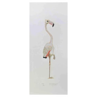 Alberto Mastroianni, Flamingo, Lithograph, 1970s For Sale