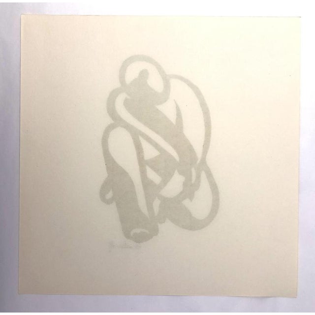 1910s Hans Schmitz, Hockende, 1918, Linocut, Paper For Sale - Image 5 of 6