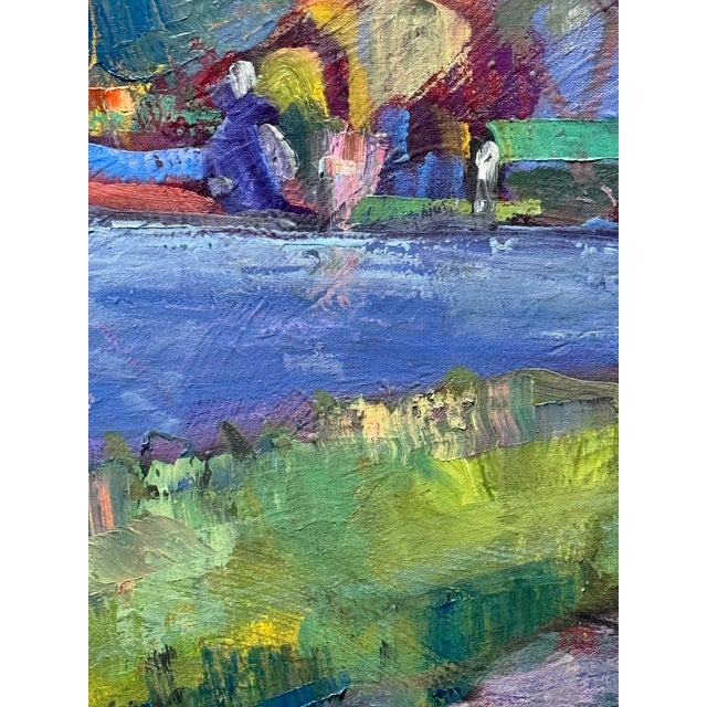 2010s Contemporary Landscape Oil on Canvas Berkeley California Hills Hartman Plein Air For Sale - Image 5 of 6