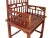 Wood 19 Century Antique Camphor Wood Chinese Southern Official's Hat Armchairs Set For Sale - Image 7 of 14