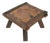Brutalist Copper and Oak Side Table, 1970s For Sale