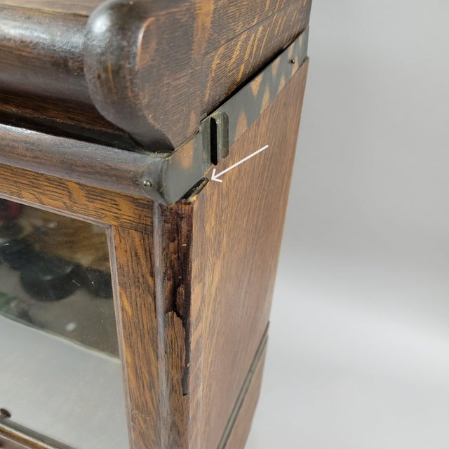 Rare Pair of Macey Half-Stack Barrister Bookcases For Sale - Image 10 of 11