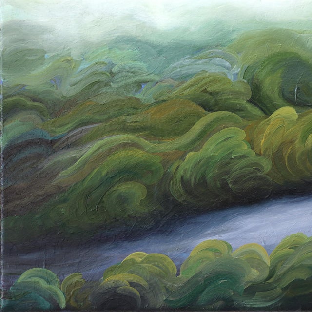 2020s The Climb - Original Luminous Western Mountain Landscape Oil Painting by Phoebe Brunner For Sale - Image 5 of 9