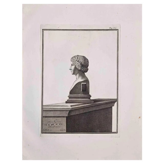 Unknown, Antiquities of Herculaneum Exposed, Original Etching, 18th Century For Sale