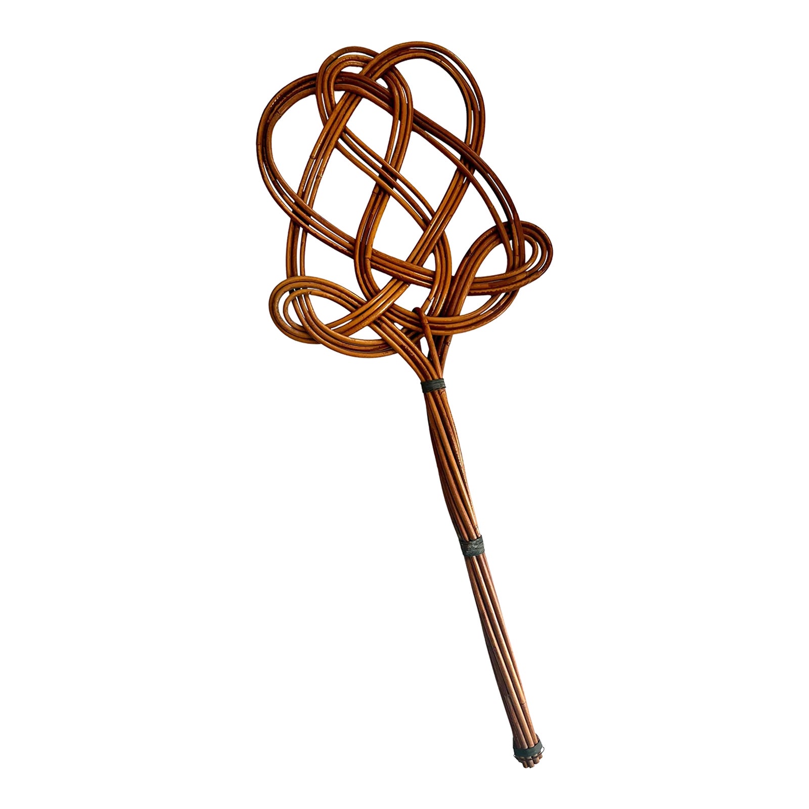 Early 20th Century Hand Crafted Rattan Rug Beater Chairish