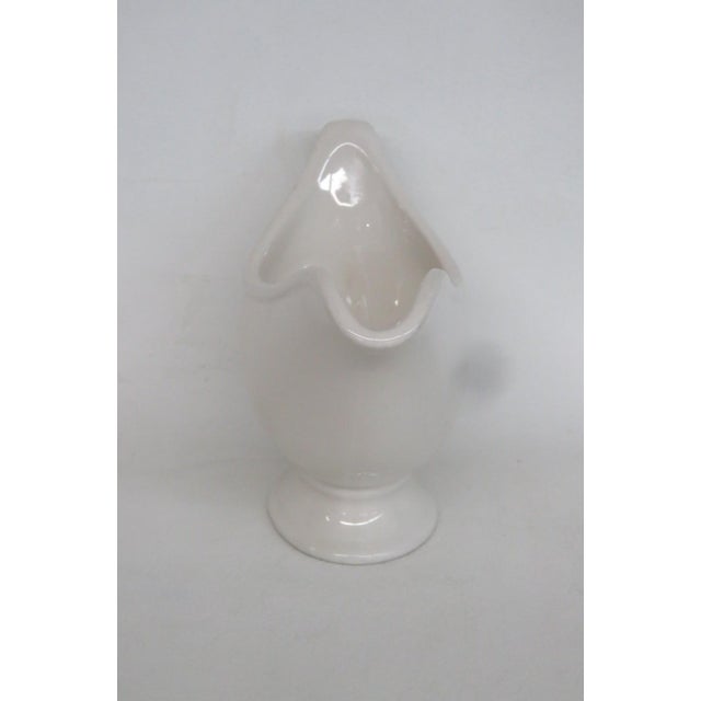 Mid 20th Century Hall Ceramic Gravy Boat Mid Century Modern Cream Color Dish Made in Usa For Sale - Image 12 of 14