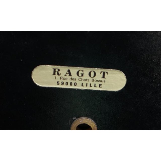 Large Very Heavy Original Ragot France Gilt Bronze Articulated Bankers Lamp, 1950 For Sale - Image 12 of 13