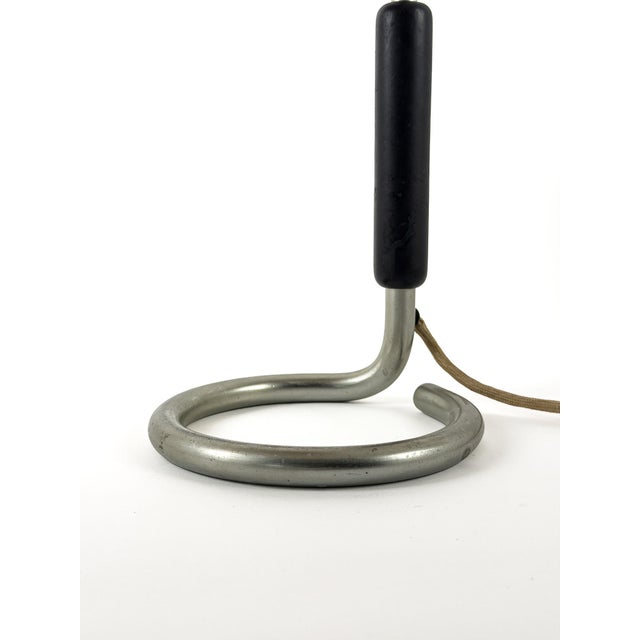 Metal Nickel-Plated Steel Table Lamp by Chr. Bergh & Co. and Cebe, Sweden, 1937 For Sale - Image 7 of 11