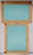 Wood Pair of Vintage French Mirrors — Napoleon III Inspired, Navy and Gilt Scrollwork, Mid 20th Century For Sale - Image 7 of 7