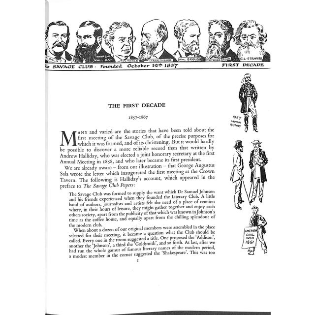 1950s "Brother Savages and Guests: A History of the Savage Club 1857-1957" 1958 Bradshaw, Percy V. For Sale - Image 5 of 12