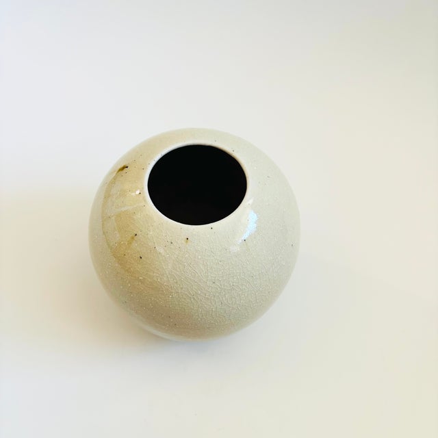Vintage 1959 Studio Pottery Sphere Vase For Sale - Image 4 of 11