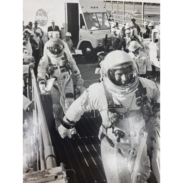 Photograph stamped on the back "World Book Encyclopedia Science Service, inc 516 Travis Street Houston 2 Texas Pete Conrad...