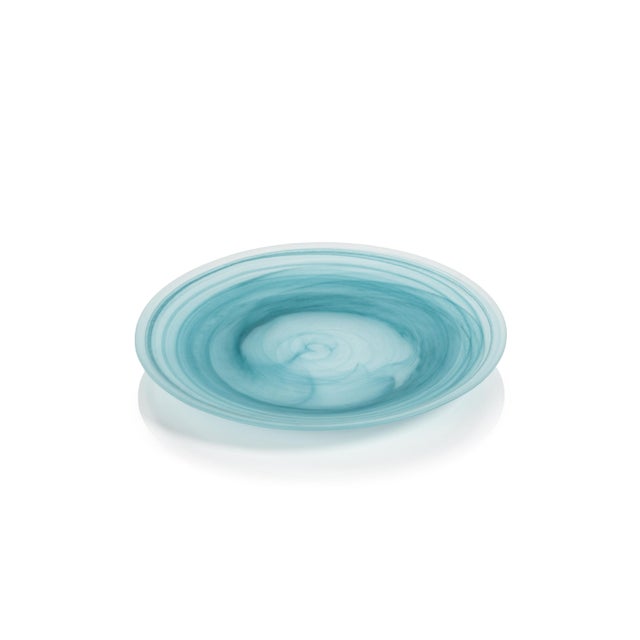 2020s Barren Alabaster Glass Plates, Set of 4, Small For Sale - Image 5 of 5