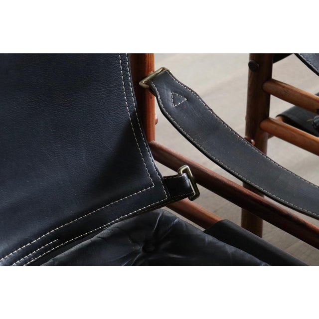 Wood Sirocco Easy Chairs by Arne Norell for Norell AB, Sweden, 1970s, Set of 2 For Sale - Image 7 of 16