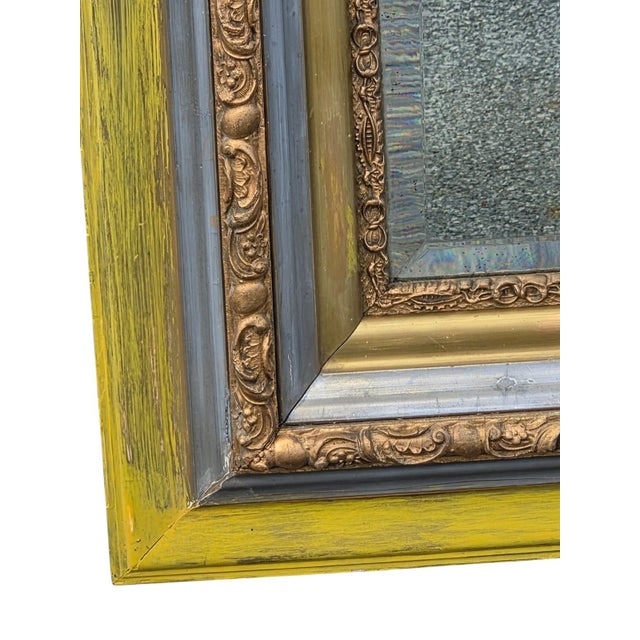 19th Century 19th Century Italian Hand Painted Rectangular Wall Mirror. For Sale - Image 5 of 13