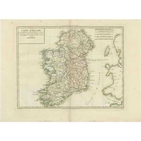 Map of Ireland, 1802 For Sale - Image 8 of 8